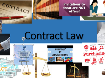 WHOLE UNIT BUNDLE for A Level Contract Law