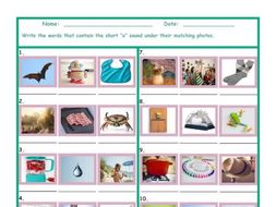 Phonics Short O Vowel Sound Worksheet