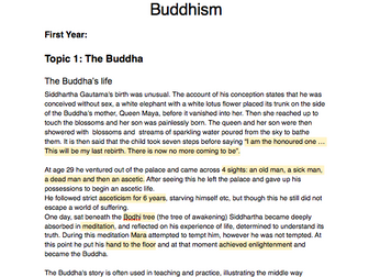 OCR Alevel Religious Studies Buddhism 2018 New A-level Full detailed notes