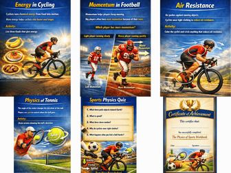 The Physics of Sports | STEM Physics Workbook for Kids Ages 11–14