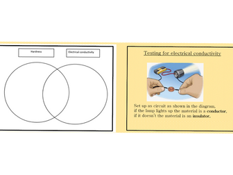 Sorting materials according to properties Year 5