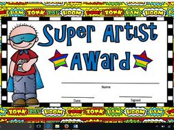 End of Year Class Awards Superhero themed