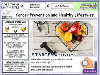Healthy Lifestyles + Cancer Prevention