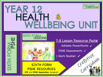 KS5 PSHE Lessons Health & Wellbeing Recovery Curriculum