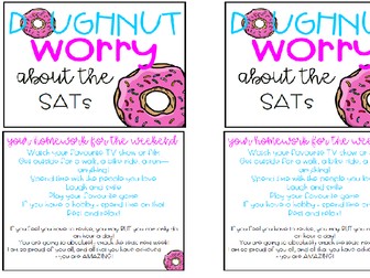 Donut Worry - SATs motivation!