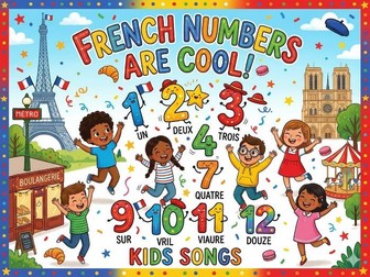 Primary French Song: numbers 1-12