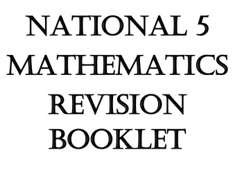 National 5 Maths Revision Booklet