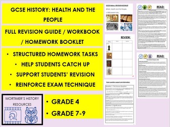 MEDICINE / HEALTH AND THE PEOPLE REVISION / HOMEWORK BOOKLET