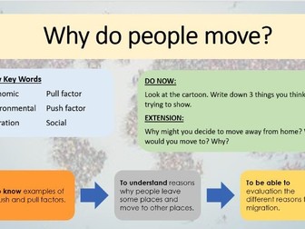 Migration - Why do people move? (Push and pull factors)