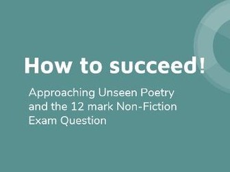 Unseen Poetry and Non-Fiction Revision