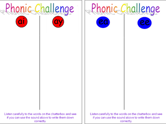 Phonics Challenge Cards