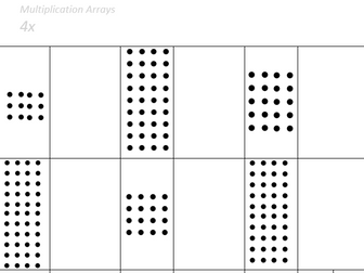 Multiplication Array Worksheets