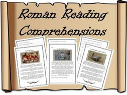Roman Reading Comprehensions – Romans , Activity, Worksheet, Army, Baths, Entertainment, KS2