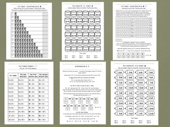 Eight Times Table - Comprehensive Workbook