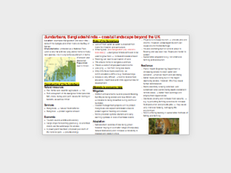 AQA A-level Geography Coasts case studies