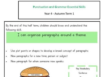Punctuation and Grammar Essential Skills - Year 4