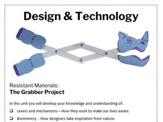 Yr7 Mechanisms Project - Mechanical Grabber - Resistant Materials