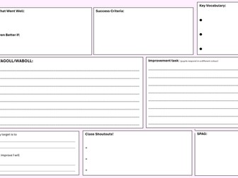 Whole-Class Feedback Template