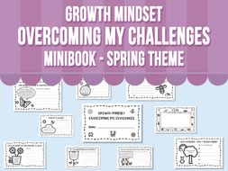 Growth Mindset - Overcoming My Challenges MInibook - Spring Theme