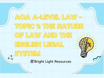AQA A-Level Law Prefilled Guided Lesson Plan - Topic 1