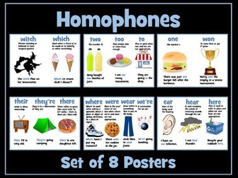 Homophones Posters
