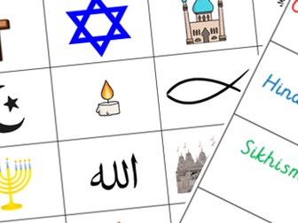 RE - religious symbol match activity