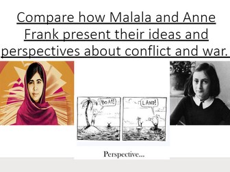 Malala Yousafzai and Anne Frank Text Comparisons