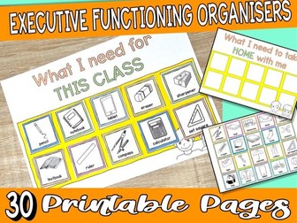 Graphic organisers to teach executive functioning to special needs students