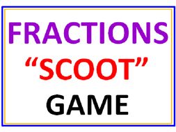 Fractions SCOOT Game (all inclusive)