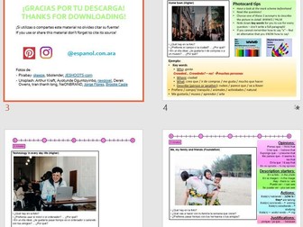 Photo Card -  Foundation and Higher GCSE Spanish Speaking practice