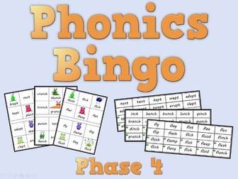 Phonics Bingo – Phase 4