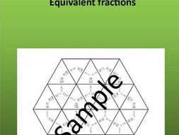 Equivalent fractions – Math puzzle