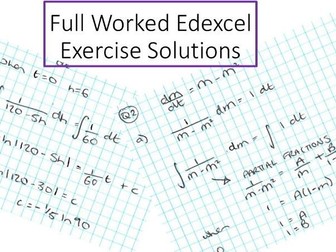 Modelling with Differential Equations Full Worked Solutions Ex11K Edexcel Integration