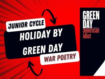 War Poetry: Holiday by Green Day