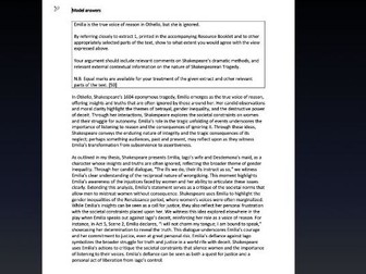 Othello model answers (A2)