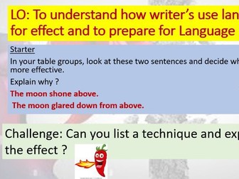 IGCSE 0500 Language Writer's Effects