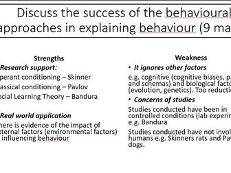 BTEC Applied Psychology Evaluations Revision Booklet