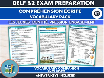 DELF B2 | French Reading Comprehension & Vocabulary –  Les jeunes d’aujourd’hui