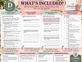 Keeping Children Safe: Recognising and Responding to Abuse AAQ Unit 2 D Baseline Assessment