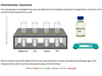 Metal Reactivity - SEN/LAP