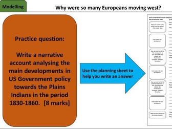 GCSE History Edexcel: The American West Unit 1 Bundle (1-10 lessons)