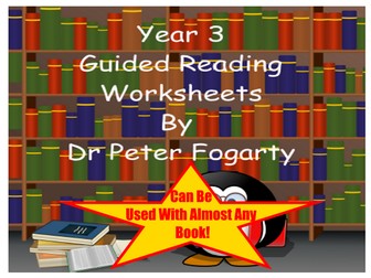 Year 3 Guided Reading Worksheets - Can be used with any reading scheme.