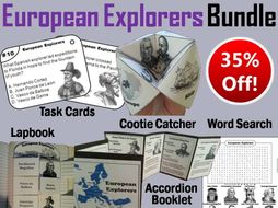 European Explorers Task Cards and Activities Bundle