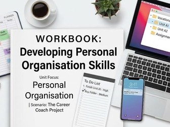 Personal Organisation and Time Management | Unit A1 Support | Vocational Skills Workbook