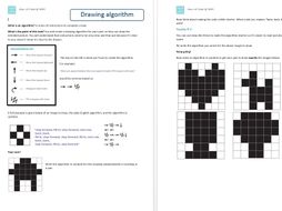 Computing Computer Science Worksheets Hour Of Code Binary Computing Computer Science Worksheets Hour Of Code Binary Algorithm Image Representation