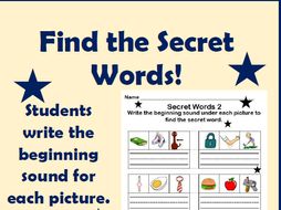 Beginning Sounds Activity: Find the Secret CVC Words