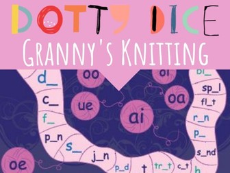 Literacy Board Game (NZ) Long Vowel Sounds - Granny's Knitting