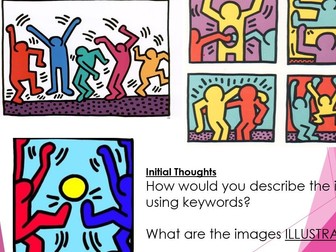 KS3 Art - Keith Haring mini project/coverwork BUNDLE RESOURCES