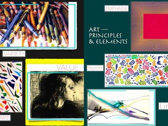 Art Elements + Art Principles ~ Presentation + FCs + Test ~ 132 Slides