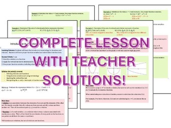 Introduction to Functions and Relations | Working with Functions | Mathematics Advanced | NSW